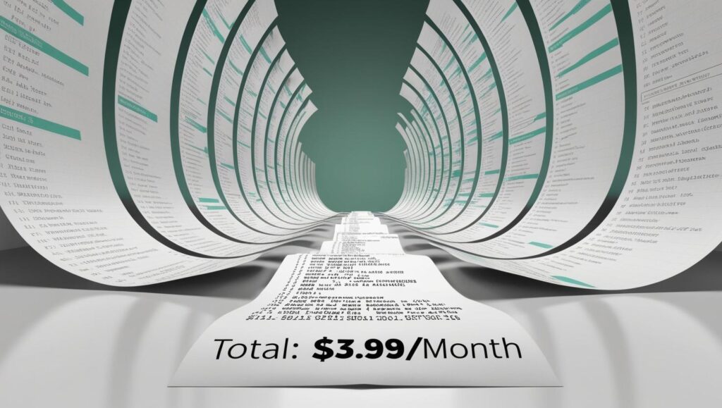 Endless Digital Receipt Showing Value-Packed Design Bundles for $3.99/Month